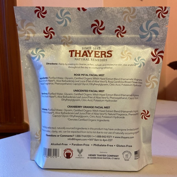 New Thayers 3 Piece Travel Skincare Facial Mist Holiday Set NWT - Picture 3 of 3